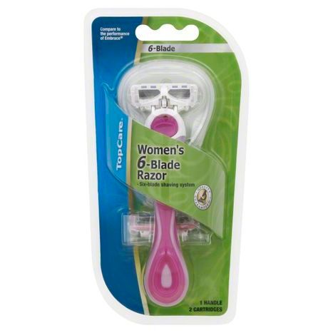 TopCare Razor, Women's 6-Blade - 3 Count
