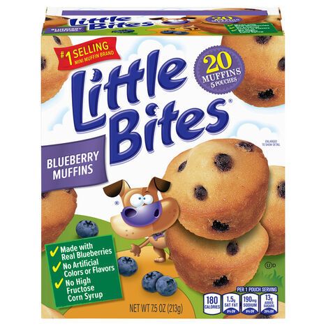 Little Bites Blueberry Muffins - 20 Muffins