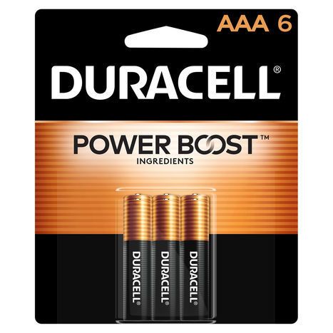 Duracell Batteries, Alkaline, AAA, 1.5 V - 6 Batteries