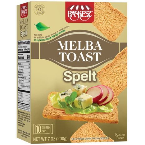 Paskesz Spelt Melba Toast - 7 Ounces