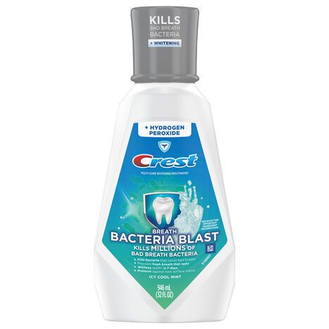 Crest Mouthwash, Bacteria Blast, Icy Cool Mint, Multi-Care, Whitening - 946 Milliliters