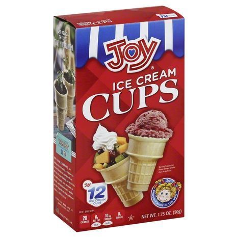 Joy Cone Ice Cream Cups - 12 Count