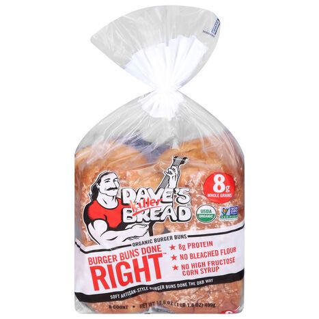 Dave's Killer Bread Organic Done Right Burger Buns - 8 Buns