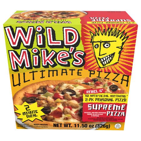 Wild Mike's Ultimate Rebel Personal Supreme 5 Inch Pizza - 2 Pack