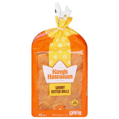 King's Hawaiian Savory Butter Rolls - 12 Rolls