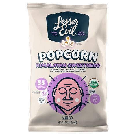 LesserEvil Himalayan Sweetness Popcorn - 6.4 Ounces