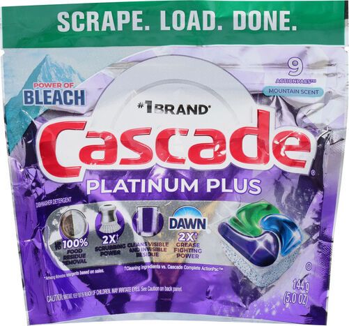 Cascade Mountain Scent Dishwasher Detergent - 9 Actionpacks
