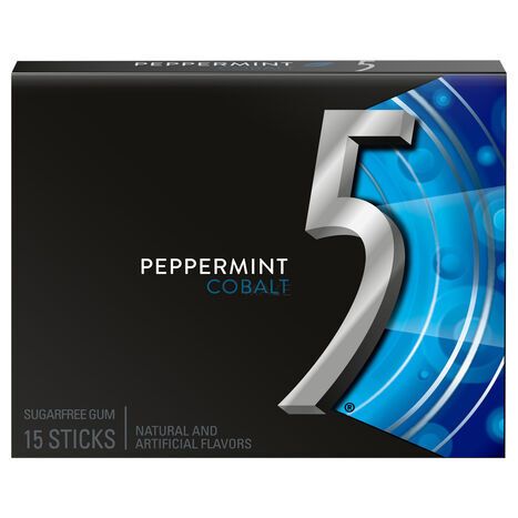 Spearmint Sugarfree Peppermint Cobalt Gum - 15 Sticks