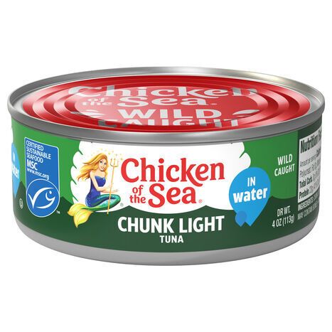 Chicken of the Sea Wild Caught Chunk Light Tuna in Water - 4 Ounces