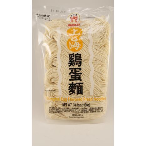 Havista Shanghai Egg Flavored Fresh Noodles - 38.8 Ounces