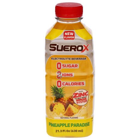 SueroX Electrolyte Beverage, Pineapple Paradise - 21.3 Fluid Ounces
