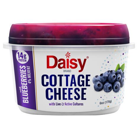 Daisy 4% Milkfat with Blueberries Cottage Cheese - 6 Ounces