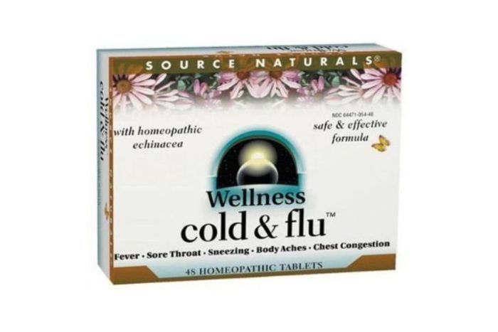 Source Naturals Wellness Cold & Flu, Homeopathic Tablets