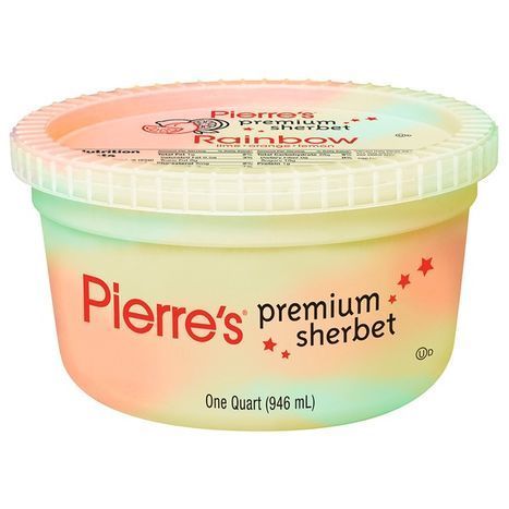 Pierre's Rainbow Premium Sherbet - 1 Quart