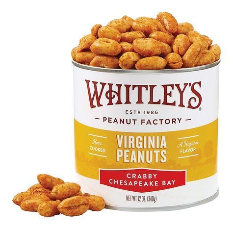 Whitley’s Crabby Chesapeake Bay Virginia Peanuts - 12 Ounces