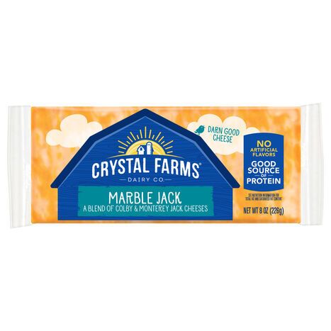 Crystal Farms Cheese, Marble Jack - 8 Ounces