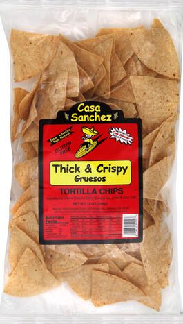 Casa Sanchez Tortilla Chips, Thick & Crispy - 14 Ounces