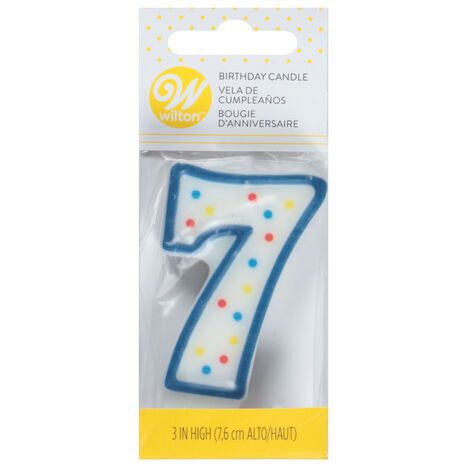 Wilton Birthday Candle, 7, 3 Inch - 1 Candle