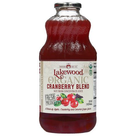 Lakewood Organic Cranberry Blend Juice - 32 Fluid Ounces