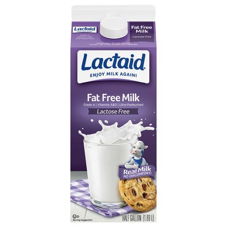 Lactaid Lactose Free Fat Free Milk - half gal
