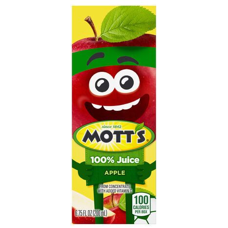 Mott's 100% Juice, Apple - 6.75 Fluid Ounces