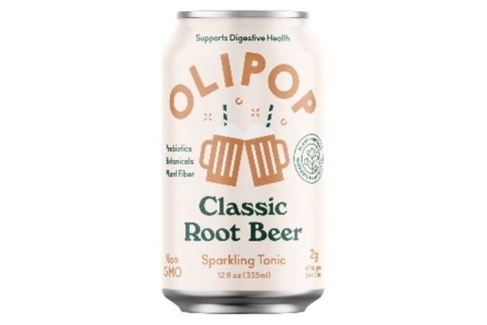 Olipop Soda classic Root Beer Can - 12 Fluid Ounces