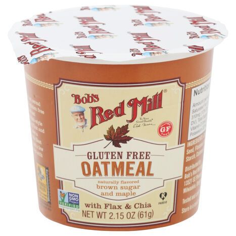 Bob's Red Mill Oatmeal, Gluten Free, Brown Sugar and Maple - 2.15 Ounces