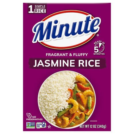 Minute Fragrant & Fluffy Jasmine Rice - 12 Ounces
