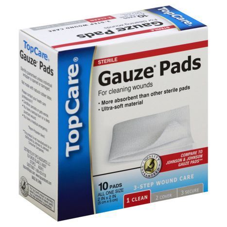 TopCare Gauze Pads, All One Size -  2x2