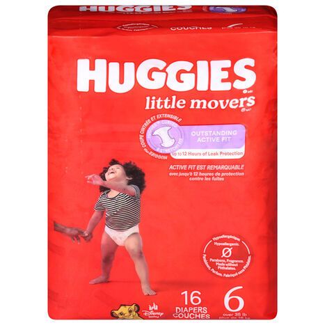 Huggies Disney Baby Size 6 Diapers (Over 35 lb (16 kg)) - 16 Diapers
