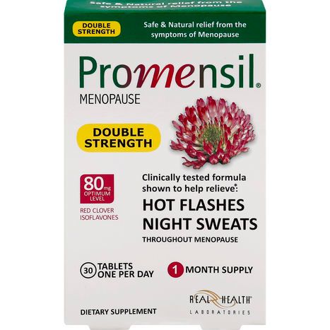 Real Health Laboratories Menopause, Double Strength, Tablets, Red Clover - 30 Tablets