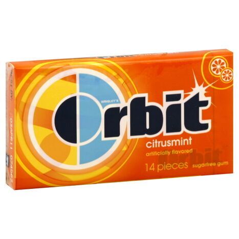 Orbit Gum, Sugarfree, Citrusmint - 14 Pieces