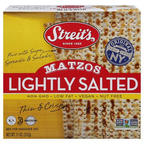 Streit's Matzos, Lightly Salted - 11 Ounces