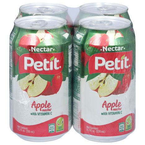 Petit Nectar, with Vitamin C, Apple - 4 x 11.2 Fluid Ounces