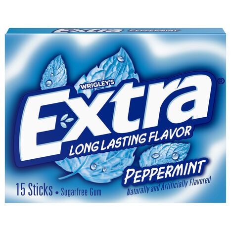 Extra Sugarfree Peppermint Gum - 15 Sticks