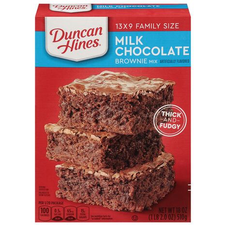 Duncan Hines Milk Chocolate Brownie Mix Family Size - 18 Ounces