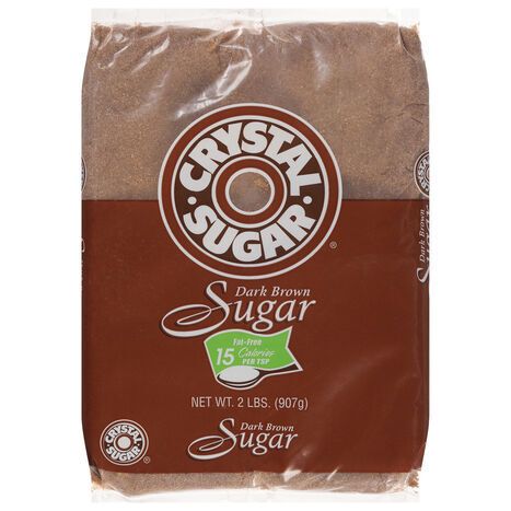Crystal Sugar Sugar, Dark Brown - 2 Pounds