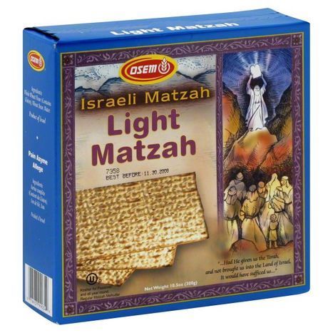 Osem Light Matzah - 10.5 Ounces