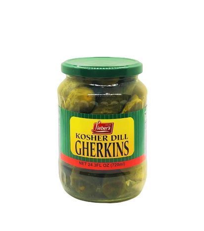 Lieber's Kosher Dill Gherkins Can - 24.3 Ounces
