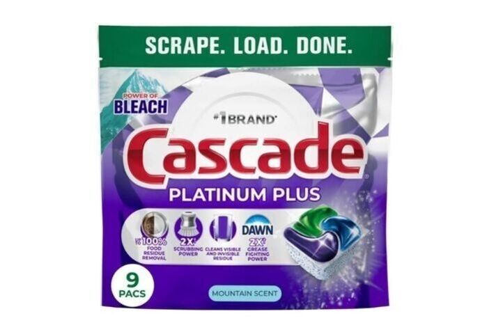 Cascade - Platinum Plus Dishwasher Detergent - 9 Mountain Scent ActionPacs - 5 oz