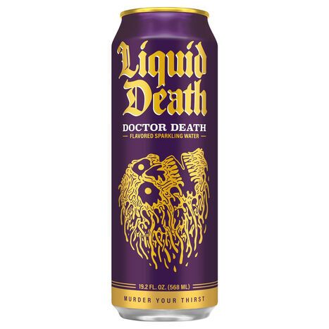 Liquid Death Doctor Death Sparkling Water - 19.2 Fluid Ounces
