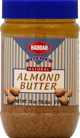 Haddar Almond Butter, Natural - 18 Ounces