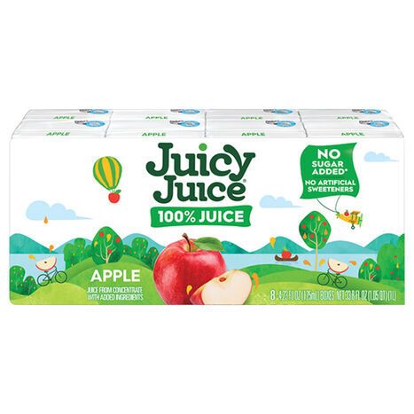 Juicy Juice Apple Juice - 8 x 4.23 Fluid Ounces