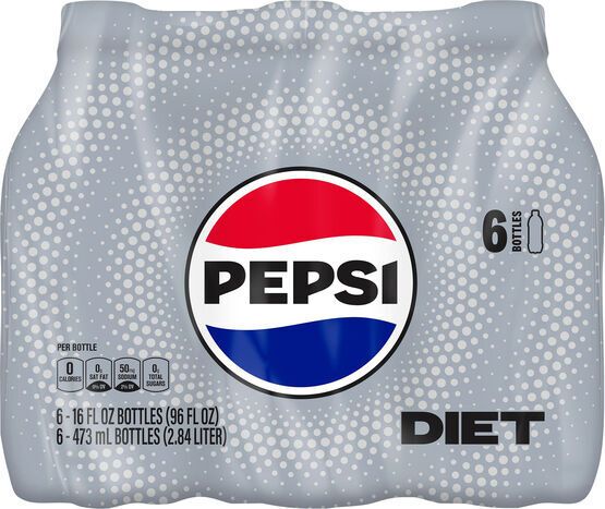 Diet Pepsi Soda - 6 x 16 Fluid Ounces