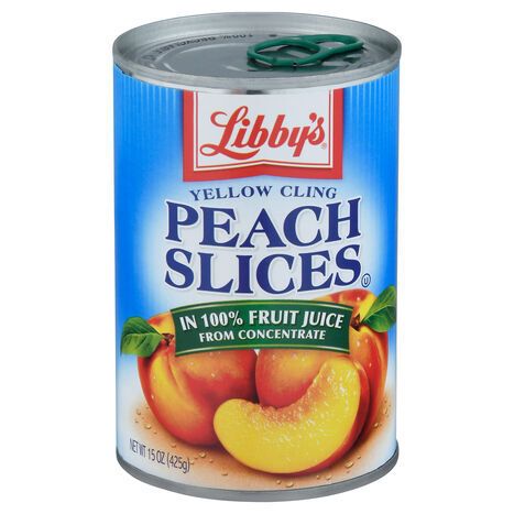 Libby's Peach Slices, Yellow Cling - 15 Ounces