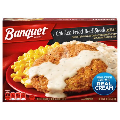 Banquet Chicken Fried Beef Steak Meal - 10 Ounces