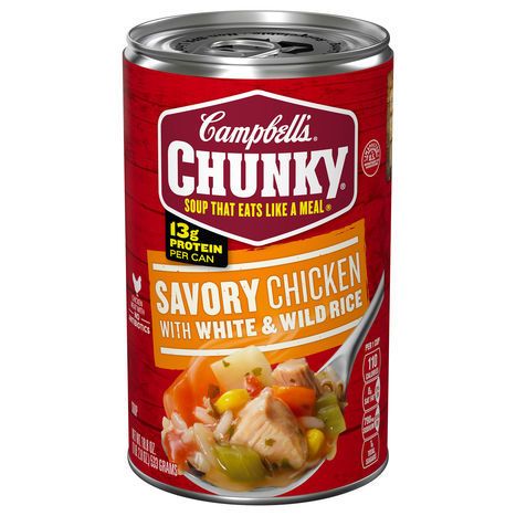 Campbell's Soup, Savory Chicken with White & Wild Rice - 18.8 Ounces
