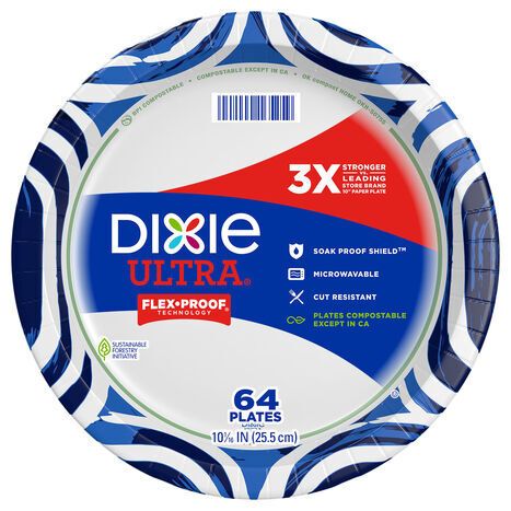 Dixie Ultra 10.06 Inch Plates - 64 Plates