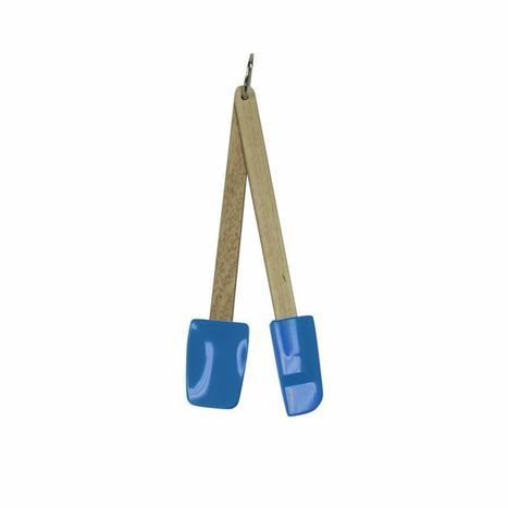 Norpro Silicone Removable Wood Handles Mini Spatulas - 2 Count