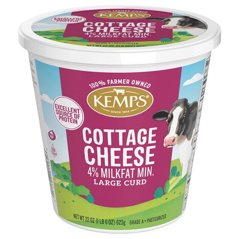 Kemps 4% Milkfat Min Large Curd Cottage Cheese - 22 Ounces